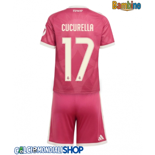 Maglie da calcio Real Madrid Marc Cucurella #17 Terza Maglia Bambino 2026-27 Manica Corta + Pantaloni corti)